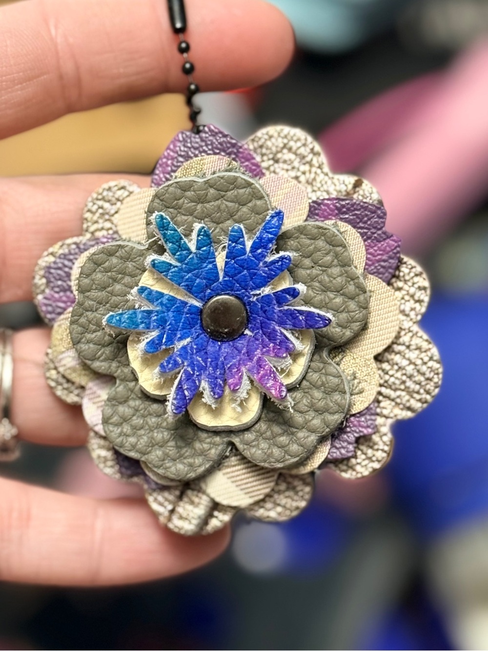 Handmade Floral Bag Charm